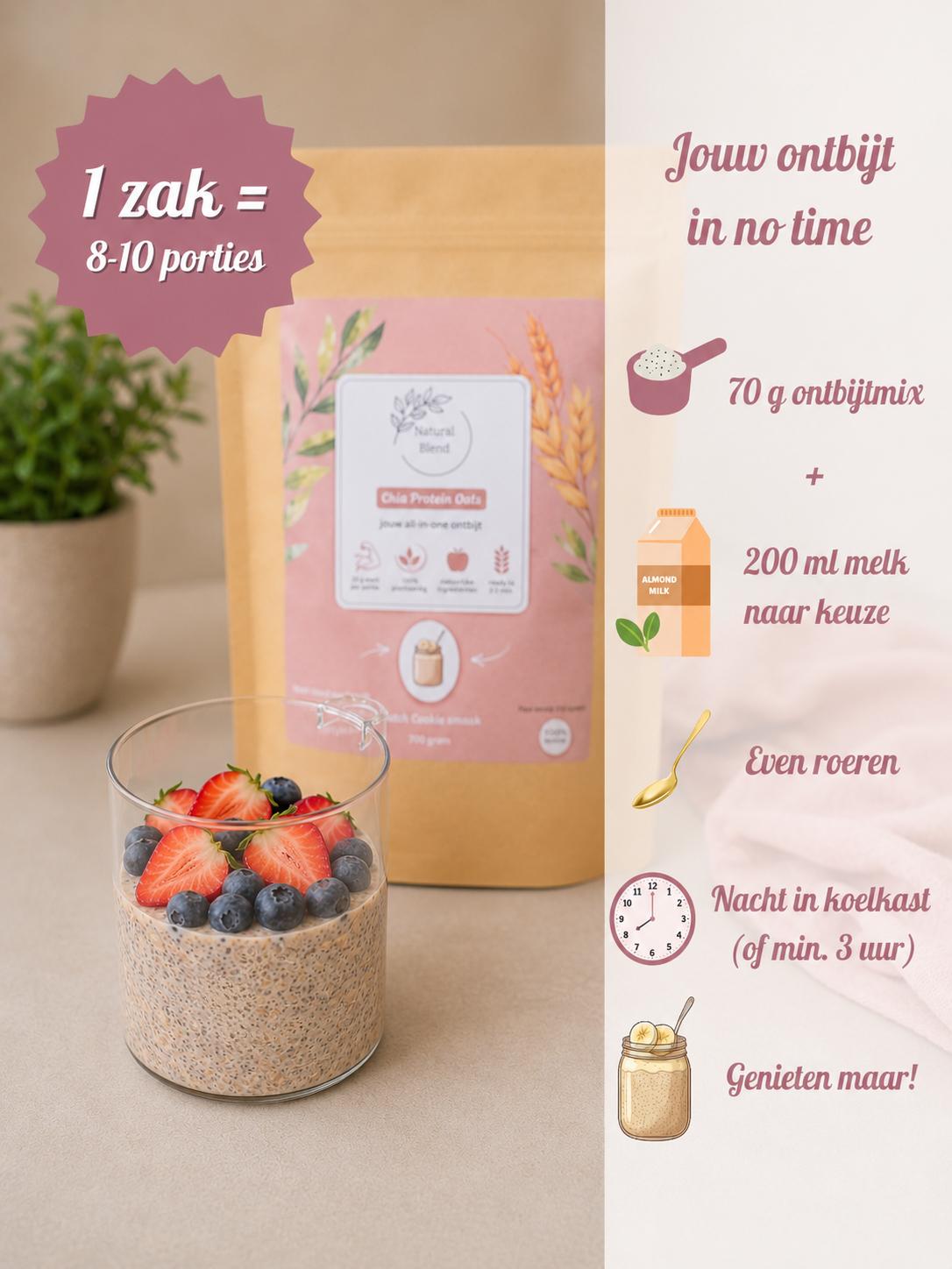 Chia Protein Oats Dutch Cookie
