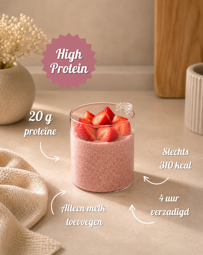 Chia Protein Oats - Strawberry Cheesecake