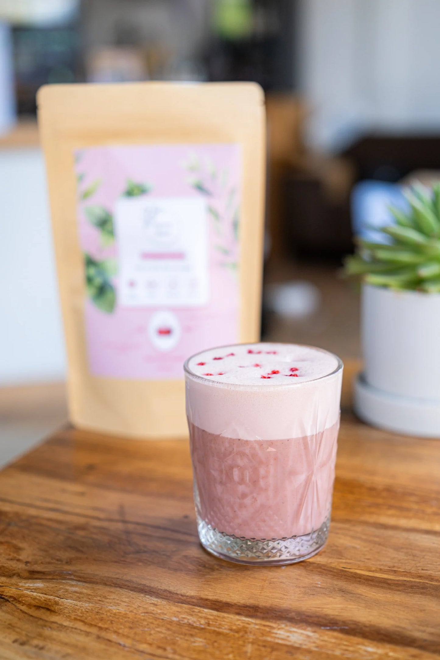 Collageen latte gemaakt met de Collageen blend van Natural Blend