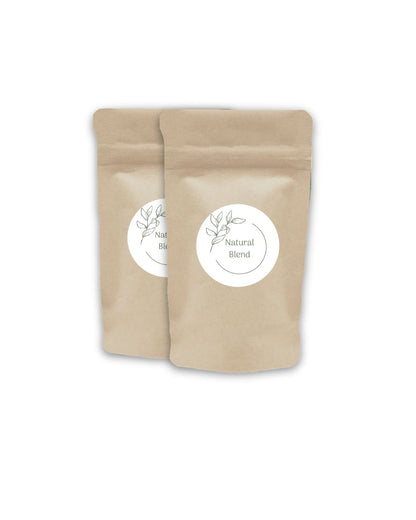 Twee proefzakjes Natural Blend superfood latte